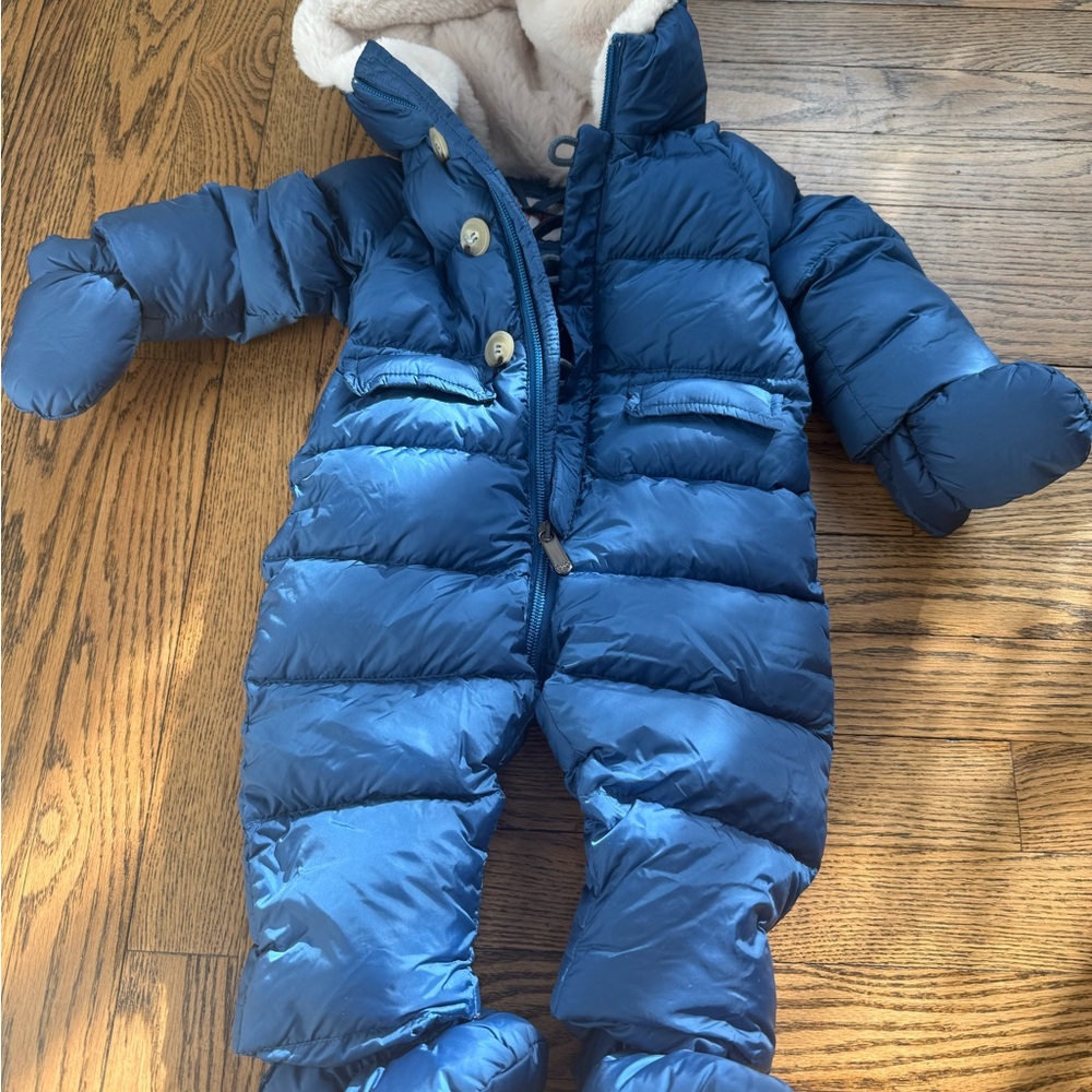 IL Gufo Blue Snowsuit with Cream Lining